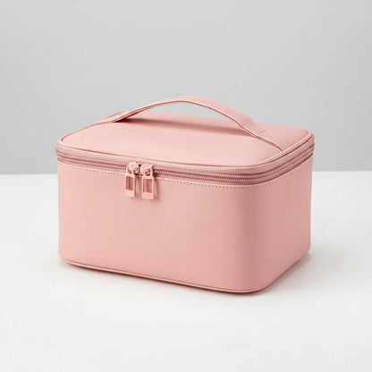 Essential Travel Makeup Bag | Spacious Organizer with Brush Storage | Perfect for Everyday Beauty
